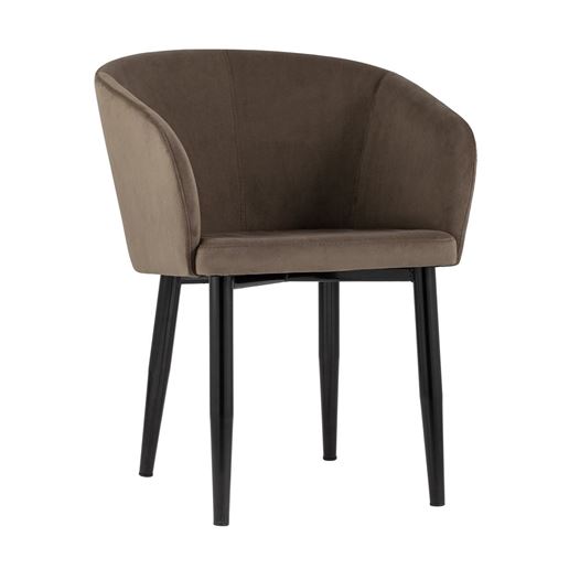 Стул Кресло Ральф велюр коричневый