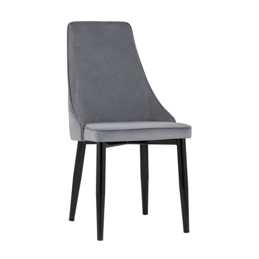 Стул Ларго велюр серый