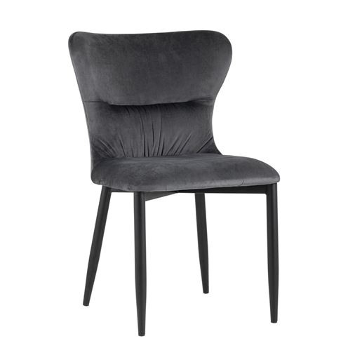 Стул Лилиан мягкая обивка велюр цвет серый