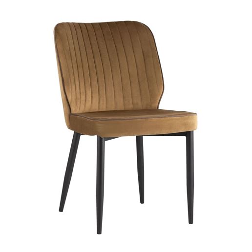 Стул Лоренс карамель, обивка мебельный велюр