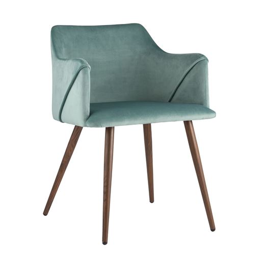 Стул Монарх морской обивка плотная ткань, стальные ножки