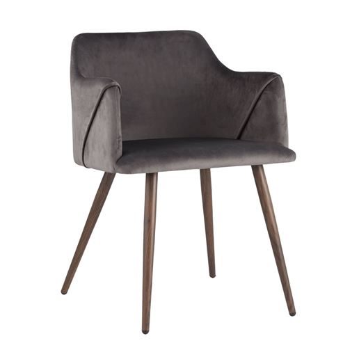 Стул Монарх серый обивка плотная ткань, металлические ножки