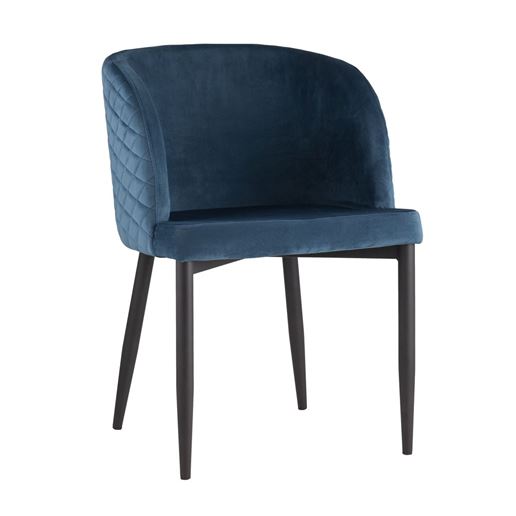 Стул Оскар велюр сине-зеленый изумрудный мебельная ткань велюр