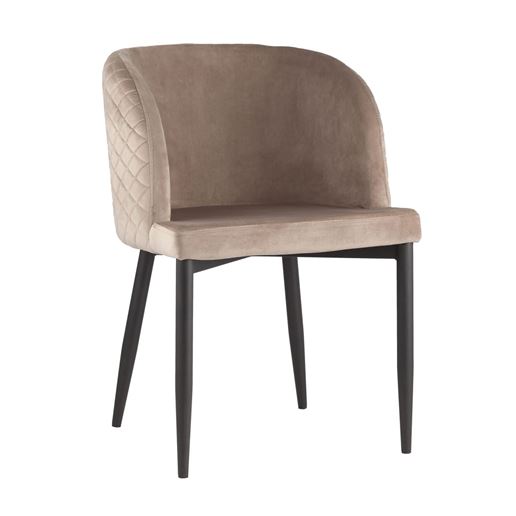 Стул Оскар велюр шампань  мебельная ткань велюр