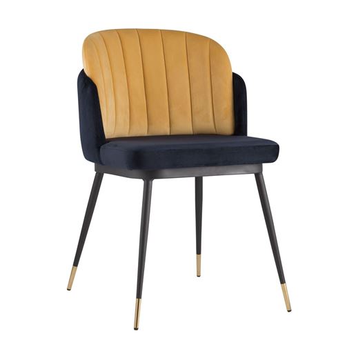 Стул Пенелопа мягкий синий обивка вельвет