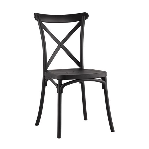 Стул пластиковый Кроссбэк черный