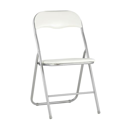 Стул складной Джек бежевый механизм складывания экокожа хром