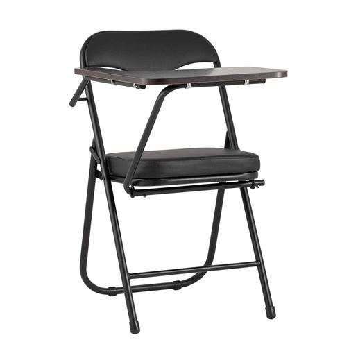 Стул складной с пюпитром Джон черный в экокоже
