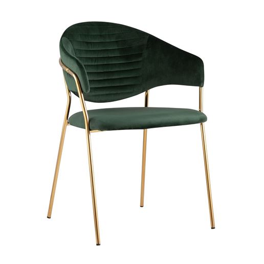 Стул Эвита мягкий зеленый обивка велюр