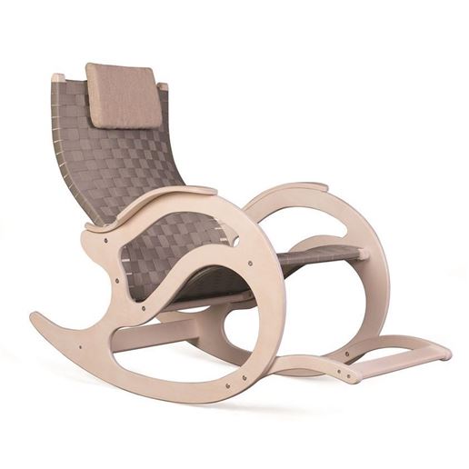 Кресло-качалка К-4 (беленый дуб / 01)