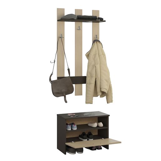 Прихожая Уно-11 венге / дуб молочный