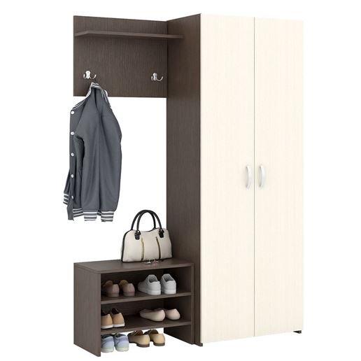 Прихожая Уно-71 венге / дуб молочный