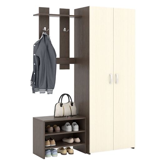 Прихожая Уно-72 венге / дуб молочный