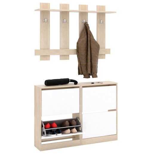 Прихожая Уно-79 дуб сонома / белый