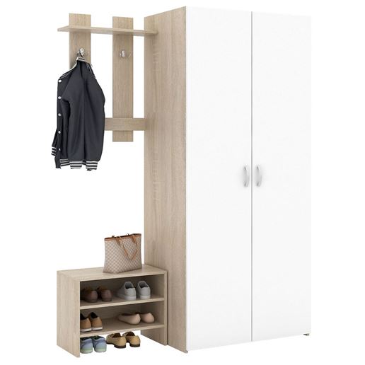 Прихожая Уно-77 дуб сонома / белый