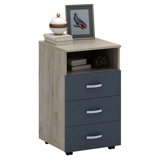 Тумба Альба-4 дуб крафт / серый