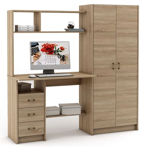 Компьютерный стол Август-16-Дуб-сонома