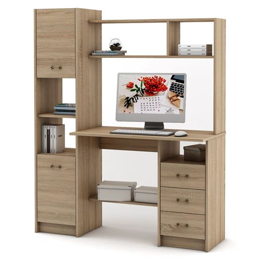 Компьютерный стол Август-3-Дуб-сонома