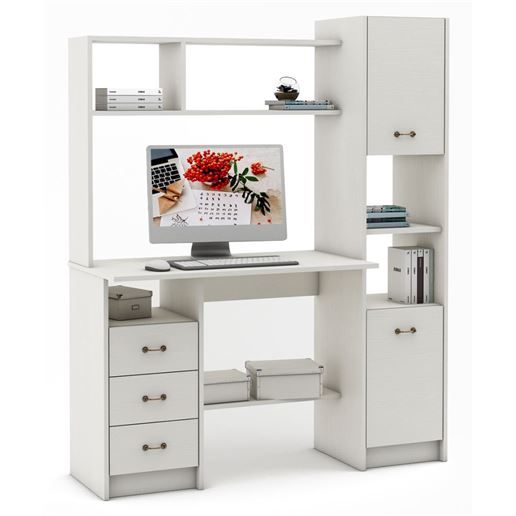 Компьютерный стол Август-4-Белый