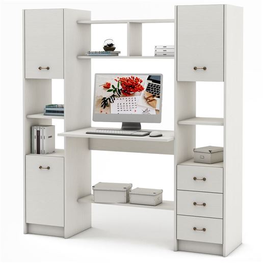 Компьютерный стол Август-6-Белый