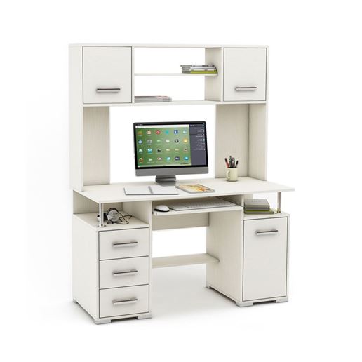 Компьютерный стол Амбер-19-Белый