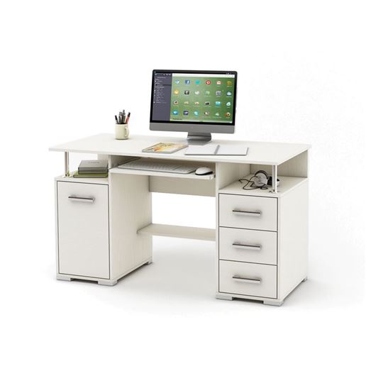Компьютерный стол Амбер-6-Белый