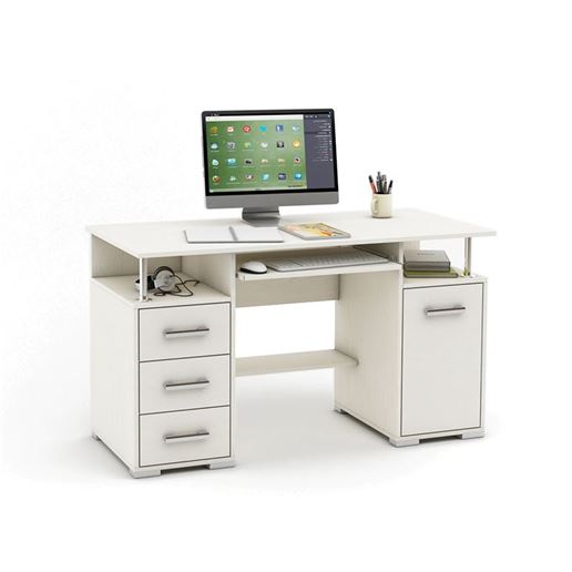 Компьютерный стол Амбер-7-Белый