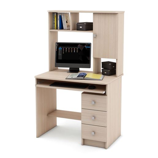 Компьютерный стол Бостон-11-Дуб-молочный