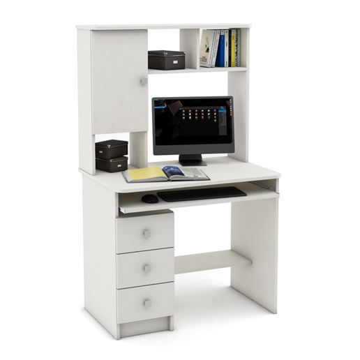 Компьютерный стол Бостон-12-Белый