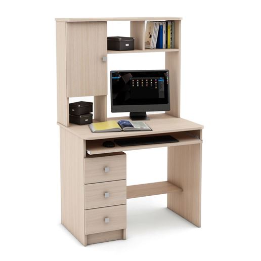Компьютерный стол Бостон-12-Дуб-молочный