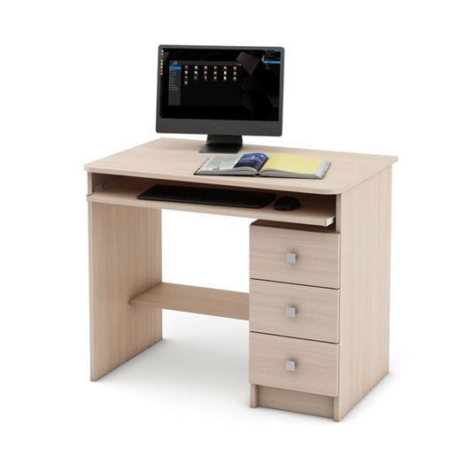 Компьютерный стол Бостон-5-Дуб-молочный