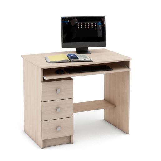 Компьютерный стол Бостон-6-Дуб-молочный