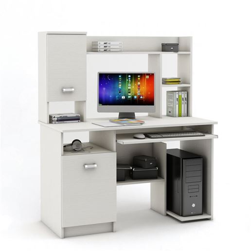 Компьютерный стол Имидж-11-Белый