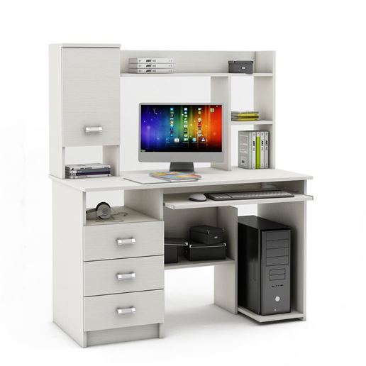 Компьютерный стол Имидж-17-Белый