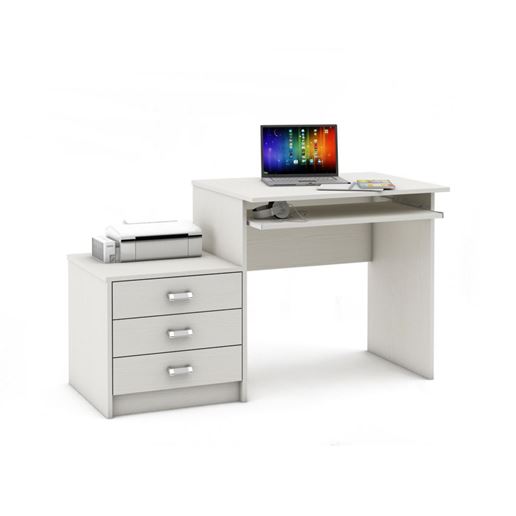 Компьютерный стол Имидж-21-Белый