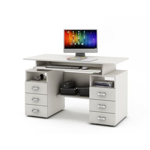 Компьютерный стол Имидж-44-Белый