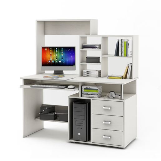 Компьютерный стол Имидж-62-Белый
