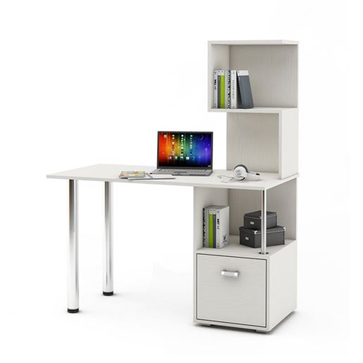 Компьютерный стол Имидж-66-Белый