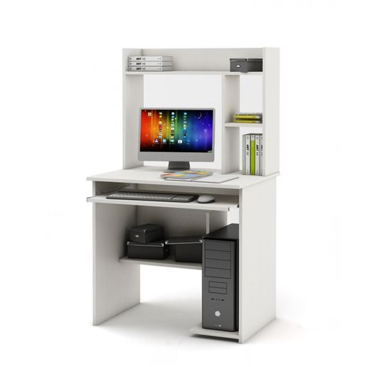 Компьютерный стол Имидж-8-Белый