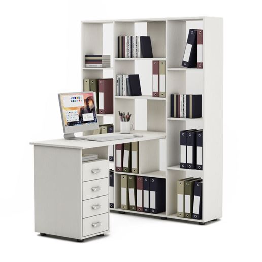 Компьютерный стол Оксфорд-3-Белый