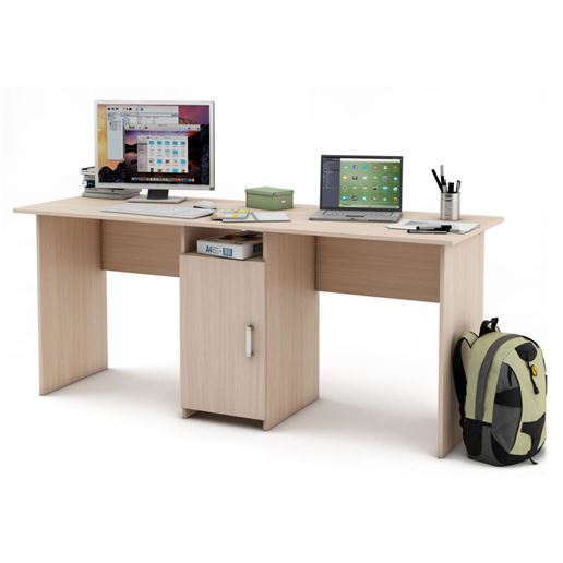 Письменный стол Лайт-10-Дуб-молочный