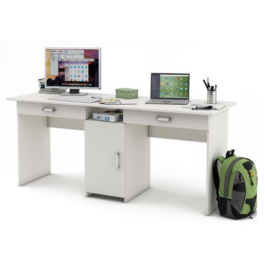 Письменный стол Лайт-10Я-Белый