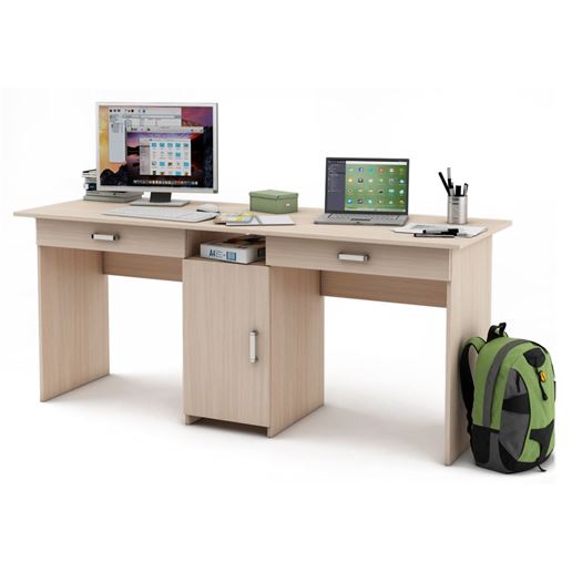 Письменный стол Лайт-10Я-Дуб-молочный