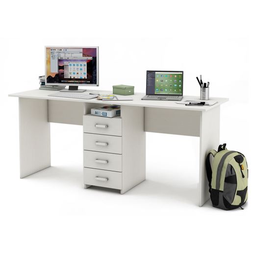 Письменный стол Лайт-11-Белый