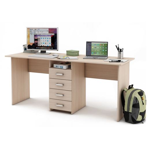 Письменный стол Лайт-11-Дуб-молочный