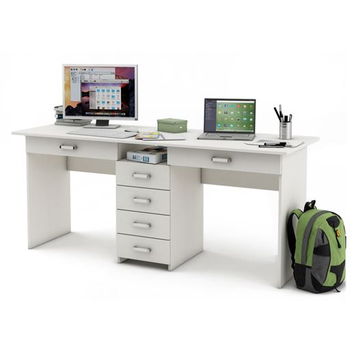 Письменный стол Лайт-11Я-Белый