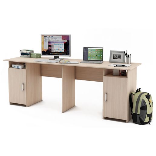 Письменный стол Лайт-12-Дуб-молочный