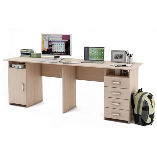 Письменный стол Лайт-13-Дуб-молочный