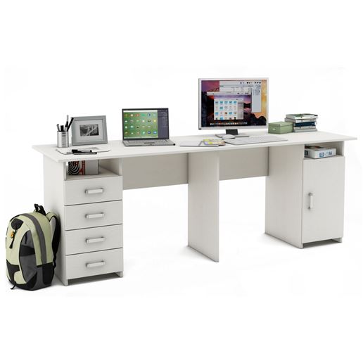 Письменный стол Лайт-14-Белый