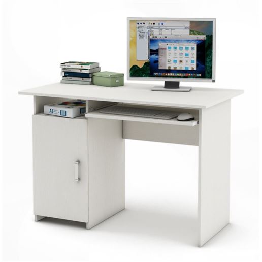 Письменный стол Лайт-2К-Белый